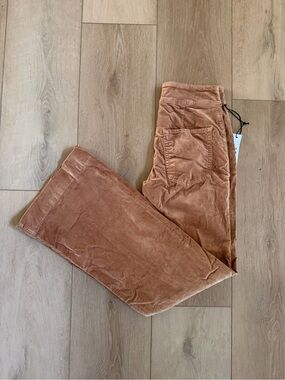 ASKK NY Velvet Wide-Leg Pants in Copper